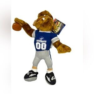Vintage 1999 Dallas Cowboys Plush Pittbull Bulldog Official NFL w/ Tag Nanco